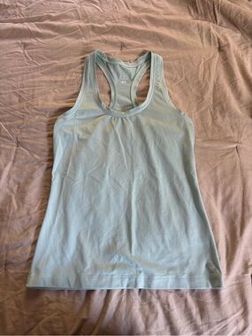 Rhoback Light Blue Racerback Performance Tank XS
